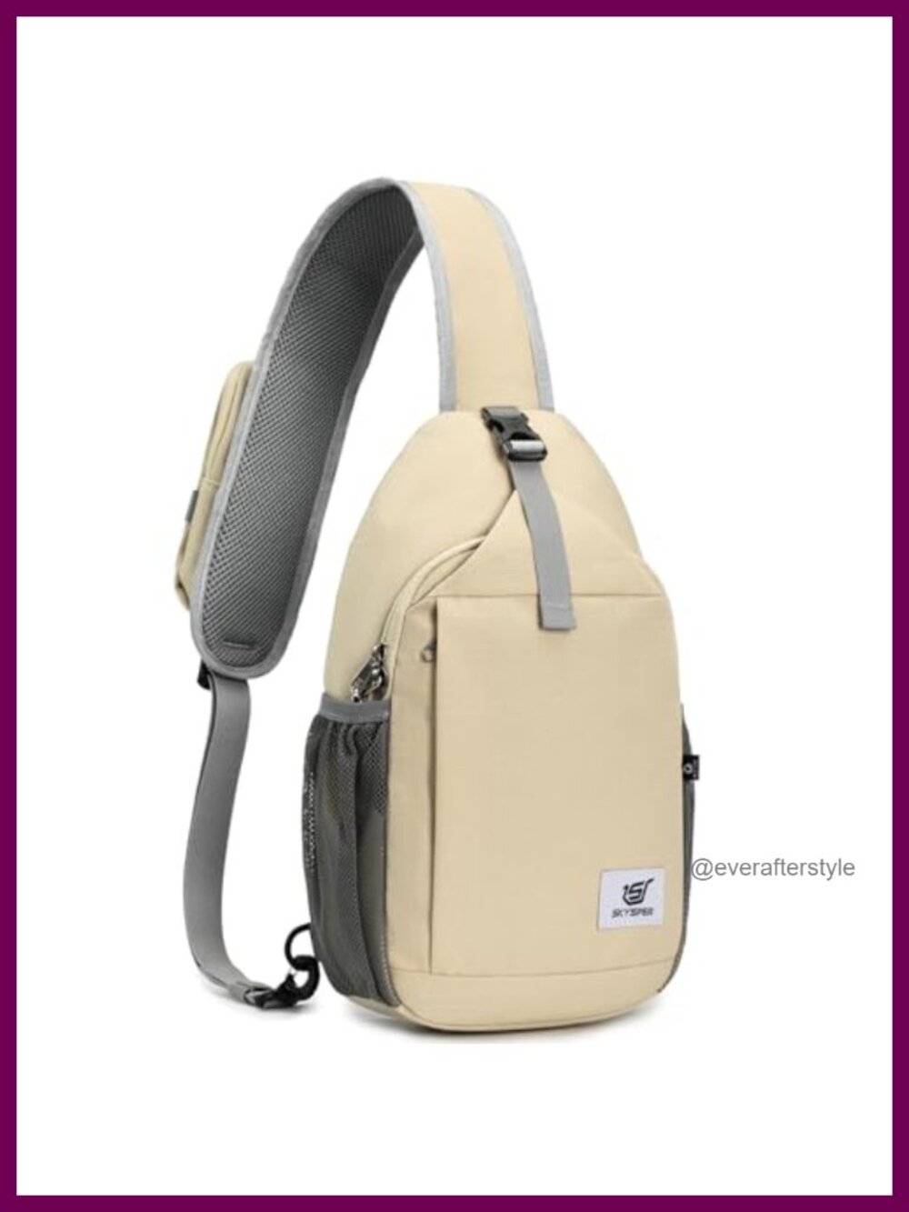 SKYSPER Recycled RFID Sling Crossbody Bag Anti-Theft Travel Daypack